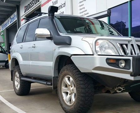 Steel Side Steps to suit Prado 120 Series